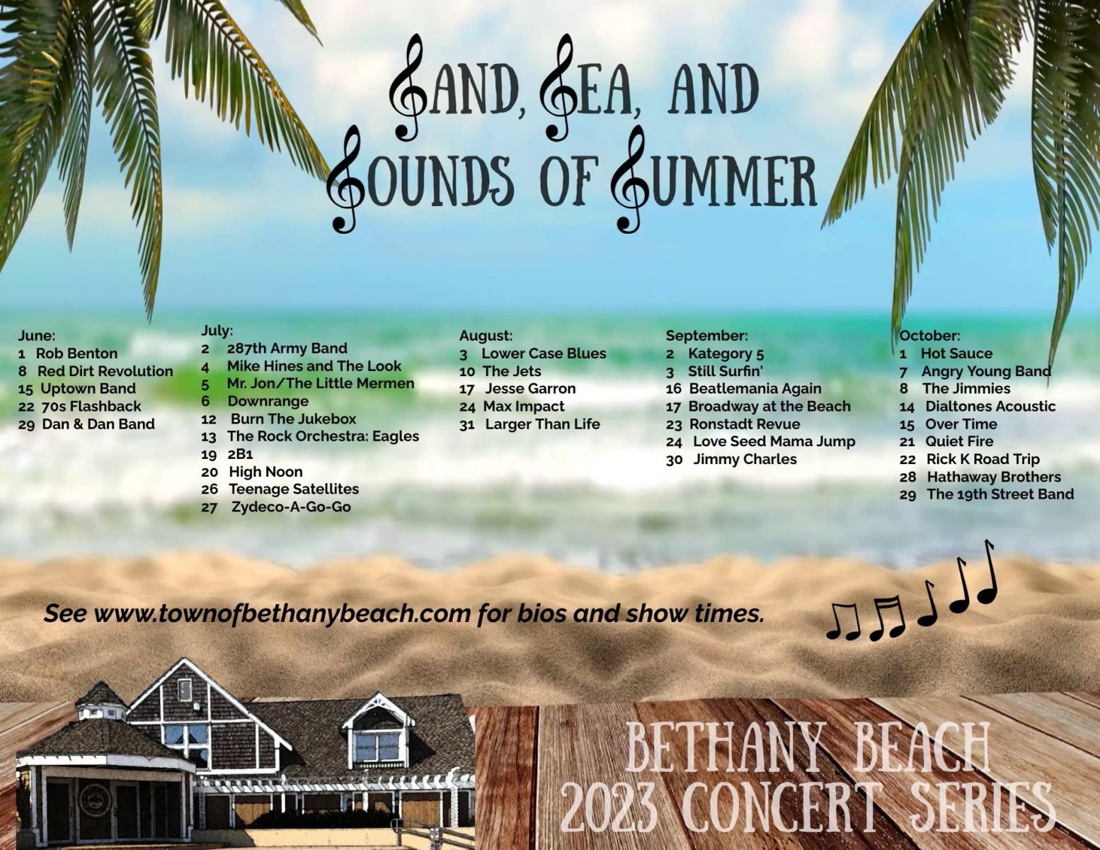 Bandstand Schedules - Southern Delaware Restaurants, Events, Golf